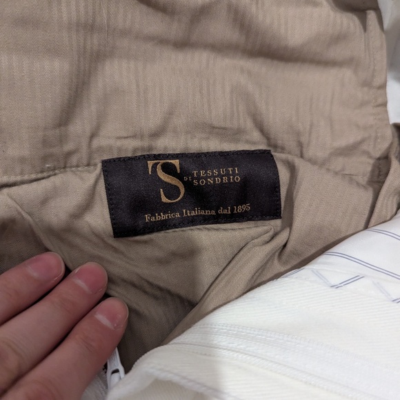 SuitSupply Off White Cotton Trousers - Size 28 to 34 - Picture 4 of 4